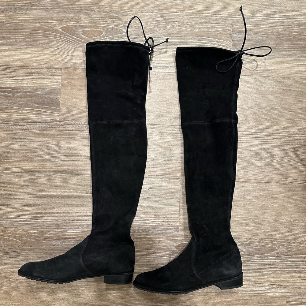 Stuart Weitzman Lowland Suede Over-The-Knee Boots - image 4